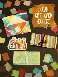A few days ago i made a card holder. Origami Gift Card Holders Make And Takes