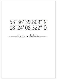 Convert latitude/longitude to utm, ups, mgrs, gars, maidenhead, georef, state plane, and back. Coordinates Poster Personalized Wedding Gift Gps Picture Koordinaten Personalisierte Hochzeitsgeschenke Hochzeitsgeschenk