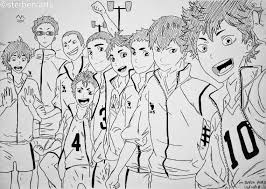 Also i'd be lying if i said my love for beach volleyball wasn't heavily influenced by top gun. An Old Drawing Of Karasuno Team This Is Not The Full Team But I Hope You Guys Will Like It 2 Days For S4 Haikyuu