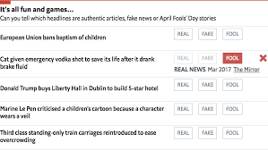 fact fake or fool a fiendish news quiz daily chart