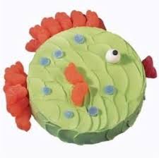 Goldfish are opening their mouths 50 Easy Make Animal Cakes For Every Occasion