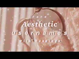 Rare Aesthetic Usernames With Meanings 2020 Aesthetic Usernames 2020 That Aren T Taken Youtube