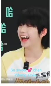 chen Yiheng so sweet smile _# fypppp wo ai ni, _ wo de haizi, ke ai de...