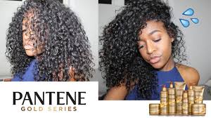 How to make heatless curls. Pantene Gold Series Curly Hair Routine Youtube