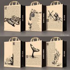 New Packaging For Barnes Noble Highlights Content Over Brand Print On Paper Bags Shopping Bag Design Paper Bag Design