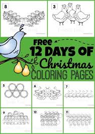 🖍 over 6000 great free printable color pages. Free 12 Days Of Christmas Coloring Pages