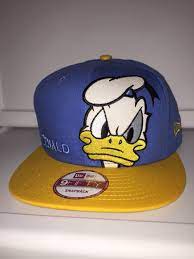 Donald Duck Big Face Blue With Yellow Brim Big Face Animated Characters New Era