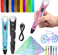 3D Printing Pen Set USB Doodle Printer Drawing LCD Screen +3 Free Filaments  Kids