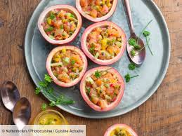 Recette Tartare De Saumon Au Fruit De La Passion Ingredients 4 Personnes 4 Fruits De La Pa Tartare De Saumon Tartare De Saumon Recette Recettes De Cuisine
