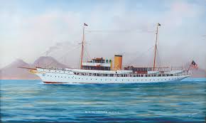 Oversized cartoon characters draw the attention to your boat. Commandeered By The Navy Plutocrat S Maritime Plaything Went Down A Gallant Warship