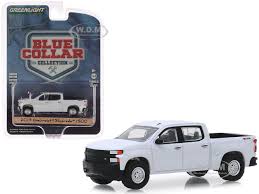 2019 Chevrolet Silverado 1500 Pickup Truck White Blue Collar Collection Series 6 1 64 Diecast Model Car By Greenlight Chevrolet Silverado 1500 Chevrolet Silverado Silverado 1500