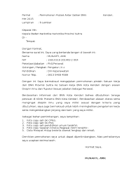 Surat lamaran kerja ini tentu akan sangat dibutuhkan bagi anda yang akan melamar pekerjaan. Contoh Surat Permohonan Izin Mutasi Antar Instansi Contohpedi C0m 1