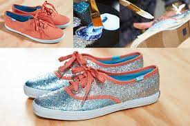 Diy Glitter Keds Diy Shoes Diy Glitter Shoes Glitter Shoes