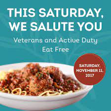 Olive Garden Did You Know All Active Duty And Veterans Eat Free This Saturday It S Just Our Simple Way Of Saying Thank You Facebook