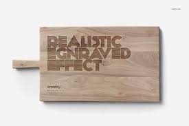 Engraved Wooden Board 4 Mockup Wooden Board Creative Market Graphic Design Studios
