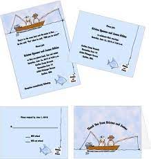 In The Same Boat Fishing Themed Wedding Invitations Fishing Wedding Fishing Themed Wedding Fish Wedding Invitations