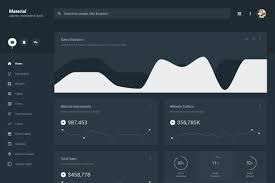 Admin Panel Dark Theme Google Material Design Admin Panel Custom Dashboard