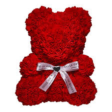 Includes white rose, white anthurium lily, white arum lily. Red Rose Bear Dose Of Roses