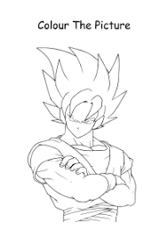 Goku turned into super saiyan 3. Goku From Dragon Ball Z Coloring Pages Worksheets For First Second Third Fourth Fifth Grade Art And Craft Worksheets Schoolmykids Com