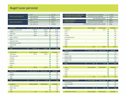 Venituri si cheltuieli in anul 2004. Foaie De Calcul Pentru Bugetul Lunar Personal