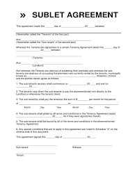Sublease Agreement Template Sublet Agreement Template Sublet Agreement Template Sublease Download Viet Rental Agreement Templates Agreement Contract Template