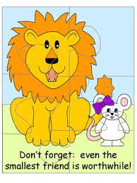 Check spelling or type a new query. The Lion And The Mouse Printable Jigsaw Puzzle