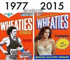 My How Things Have Changed Wheaties Box Cover Bruce Jenner 1977 Caitlyn Jenner 2015 Snl Funny Funny Caitlyn Jenner