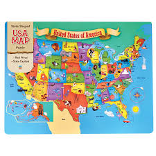 The united states of america (usa), for short america or united states (u.s.) is the third or the fourth largest country in the world. United States Of America Map Wood Puzzle Masterpieces