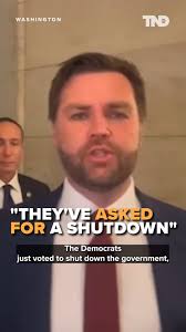 Vice President-elect JD Vance reacts to the House rejecting a Trump-backed  plan to fund the government, saying Democrats voted to shut down the  government. What comes next? https://bit.ly/4gE1xHn