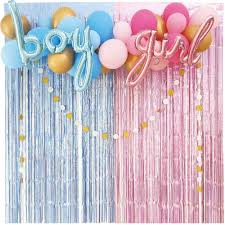 Check spelling or type a new query. Amazon Com Gender Reveal Kit Gender Reveal Party Supplies Gender Reveal Decorations Blue And Pink Balloons Arch Garland Kit Metallic Fringe Curtains Party Decorations Boy Or Girl Gender Reveal Ideas Home