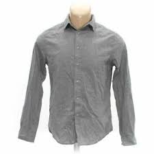 Details About Goodfellow Co Mens Button Up Long Sleeve Shirt Size M Grey Cotton