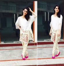 Beautiful Madiha Imam Looking Super Fly In A Deepakperwani Eid Collection From The Pure Pret White Collectio Pakistan Fashion Pakistani Fashion Indian Fashion