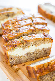 You can skip if you like, or use pecans instead, if you like them. Cream Cheese Filled Banana Bread Averie Cooks