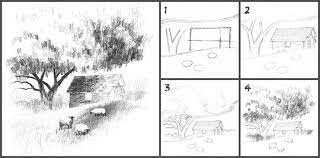 1001 Images Inspiratrices De Dessin De Paysage Magnifique Dessin Paysage Dessin Paysage Noir Et Blanc Paysage