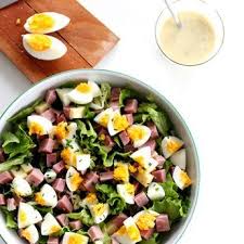 Recette De Salade Du Chef Au Jambon Oeuf Et Gruyere Recette Salade Du Chef Salade Recette Salade
