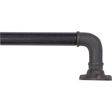 Bali 1 Industrial Curtain Rod Set 36 66 Or 66 120 Walmart Com Walmart Com