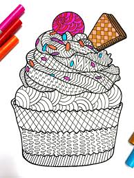 Cupcake Pdf Zentangle Coloring Page Zentangle Patterns Emoji Art Coloring Pages