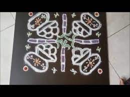 Simple pongal kolam with dots, famous sankranti simple rangoli designs , easy chukkala muggulu. Simple Kolam For Pongal Youtube