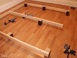 Platform bed with floating night stands and led. Easy Diy Platform Bed Frame For A King Bed With Instructions