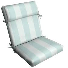 Allen Roth Herringbone Cabana Stripe Sea Breeze High Back Patio Chair Cushion Lowes Com Patio Chairs Patio Chair Cushions Chair Cushions