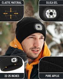 BGBIUS Rechargeable LED Beanie Headlamp