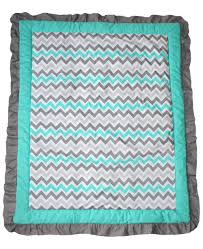Babyfad Elephant Chevron Turquoise 10 Piece Baby Crib Bedding Set 30047u Home Kitchen Bedding