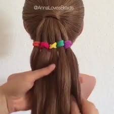 Kizi Olan Arkadaslarinizi Etiketleyin Cok Tatli Bir Model Olmus Cokta Pratik Bu Yontemle By Annalovesbrai Cocuk Sac Stilleri Kiz Sac Modelleri Dugun Saci
