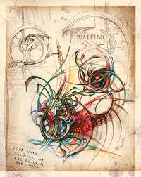 Waiting Octopus Art Drawing Illustration Abstract Expressionist Art