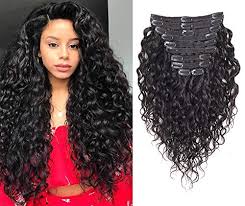 Wigsbuy best curly clip in hair extensions for black hair or blonde hair , all clip in human hair extensions in different colors, length & styles. Rolisy Natural Curly Clip In Human Hair Extensions Real Soft Thick 8a Human Hair For Women Natural Wave Hair Extensions Clip Ins Natural Black Color 10pcs 120 Gram 18 Inch Beauty Amazon Com