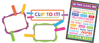 clip chart classroom management bulletin board set carson