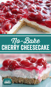 Easy No Bake Cherry Cheesecake Dessert Thirty Minute Dessert That Is Beautiful And No Bake Cherry Cheesecake Easy Cheesecake Recipes Cherry Cheesecake Recipe