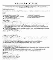 Audit Senior Manager Resume Example Deloitte Touche Llp Farmington Michigan