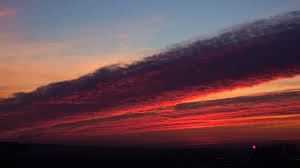 The ceilings lifted a bit late in the day and the sun started peeking out west of town. Nd46 Sky Sunset Cloud Red Nature Wallpaper