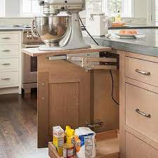 Will facilitate appliances up to 17 1/2 high. Island Pop Up Mixer Shelf Design Ideas